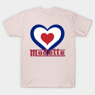 Modette heart shape Roundel Mod life T-Shirt